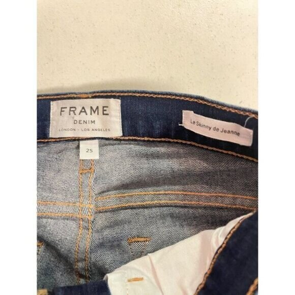 FRAME Le skinny de Jeanne Columbia Road skinny jeans 25 - Picture 6 of 6